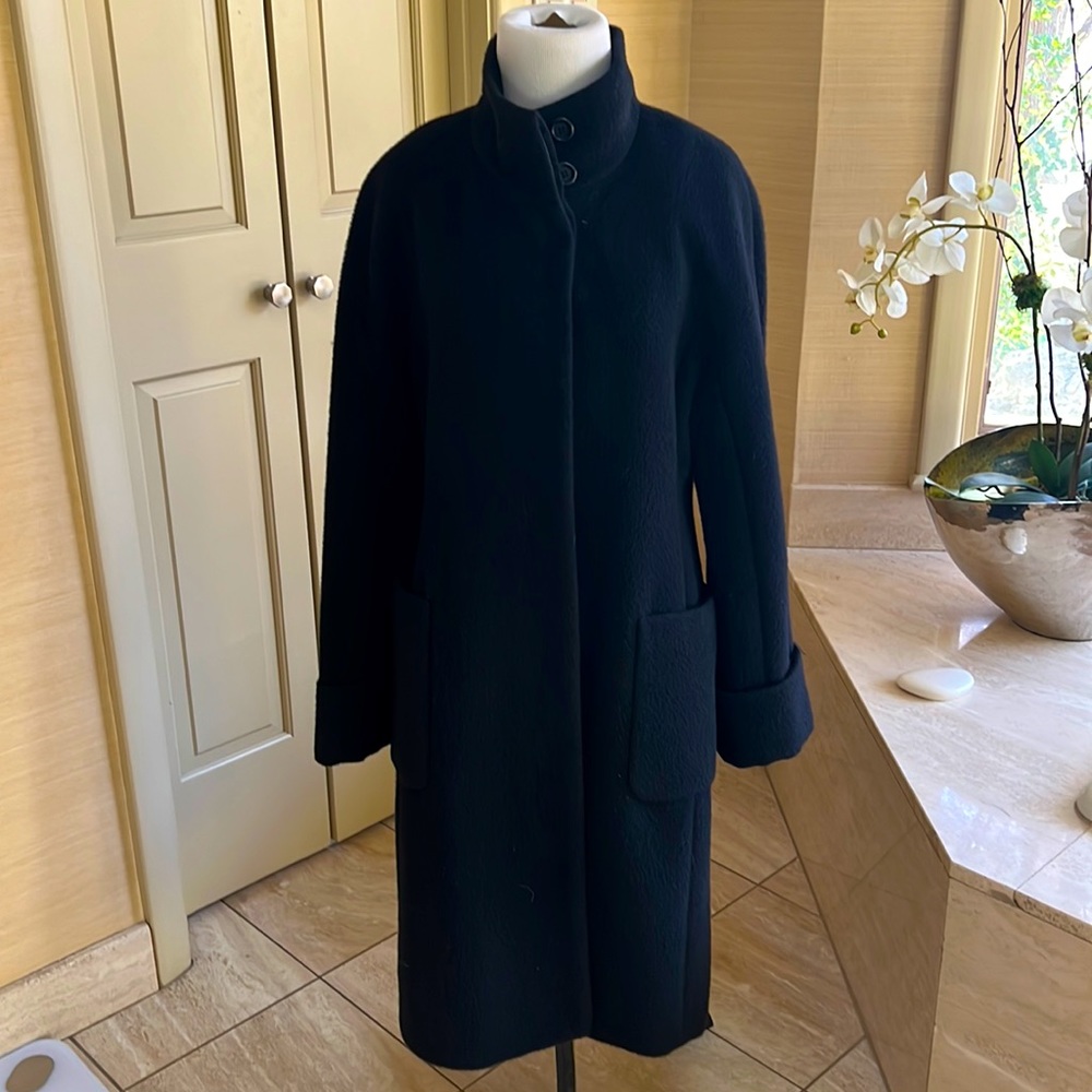 Mid length Katherine Kelly Black Coat Size 6